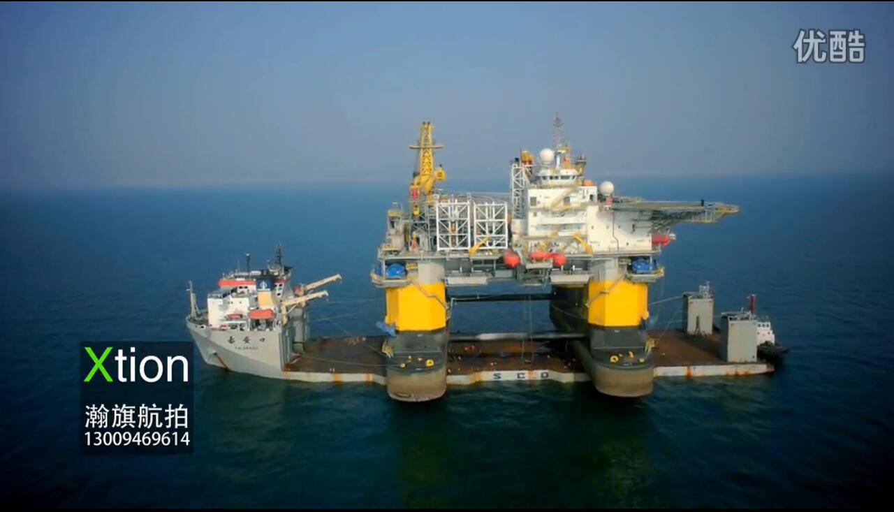 中远半潜船航拍