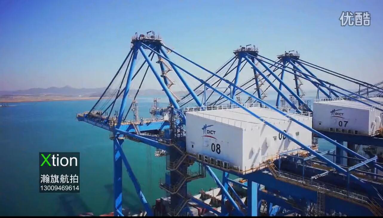 大连国际集装箱码头航拍